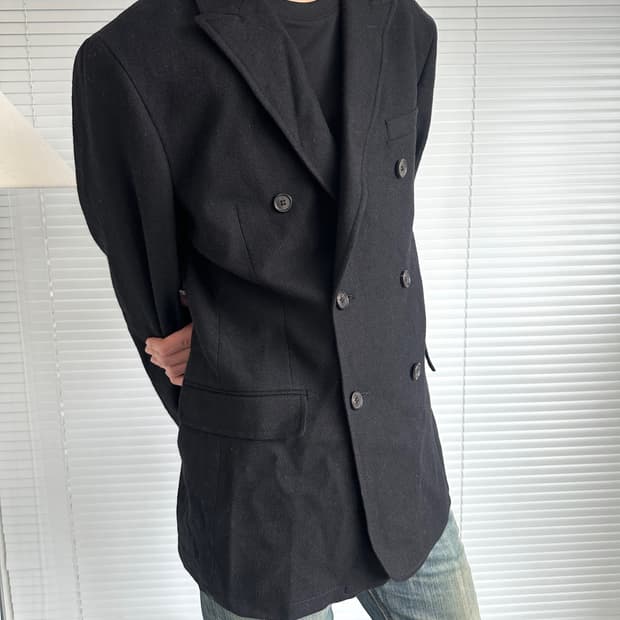 알렉산더 맥퀸 더블 브레스티드 울 블레이저