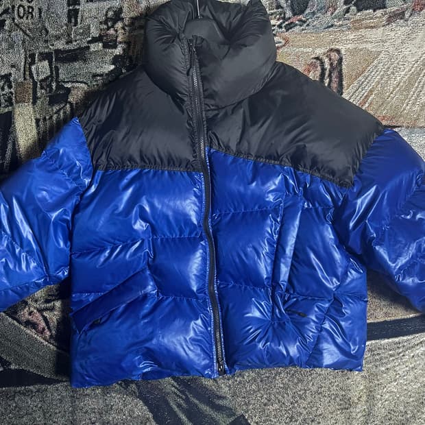 후미토 간류 그라피티 패딩 블루