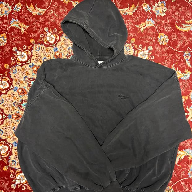 언더마이카 무.08 안티 Fxxking 로고 플레이 오버사이즈 피그먼트 