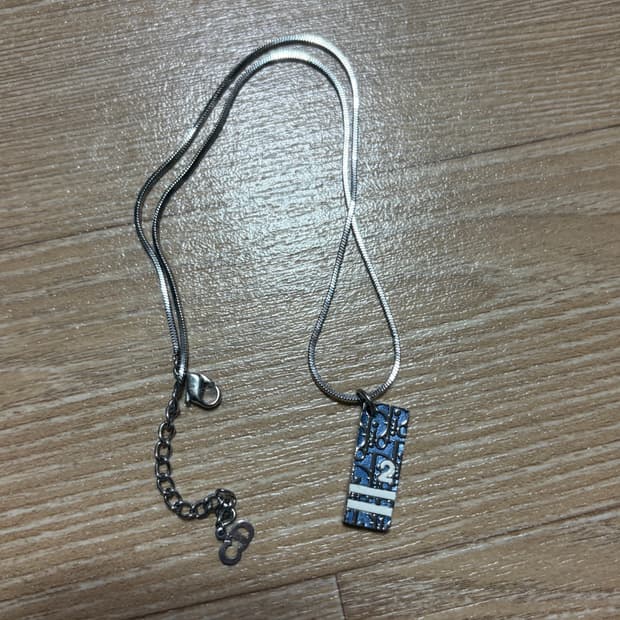 디올 트로터 목걸이 블루