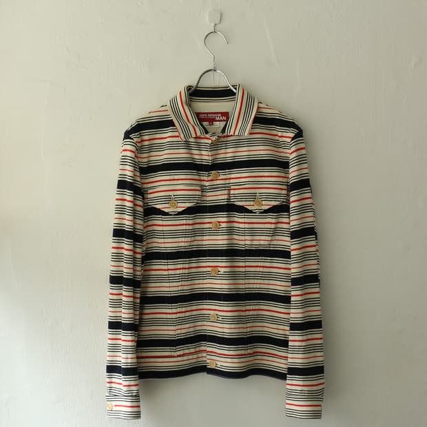 준야 와타나베 맨 X 리바이스 스트라이프 자켓