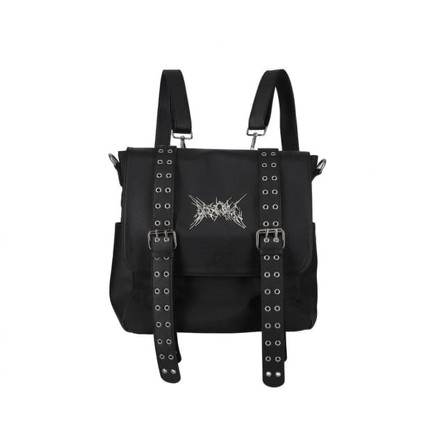 qooza 고스펑크 지뢰계 IMVAL PU belt backpack