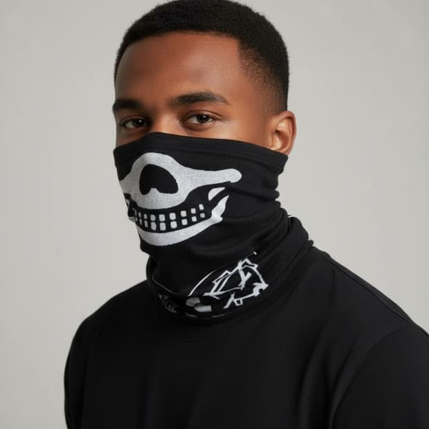 카브엠트 CE 절판 그래픽 양면  넥워머 마스크