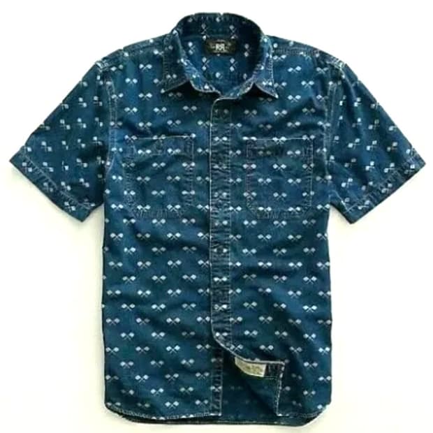 RRL 플래그 레이싱 셔츠