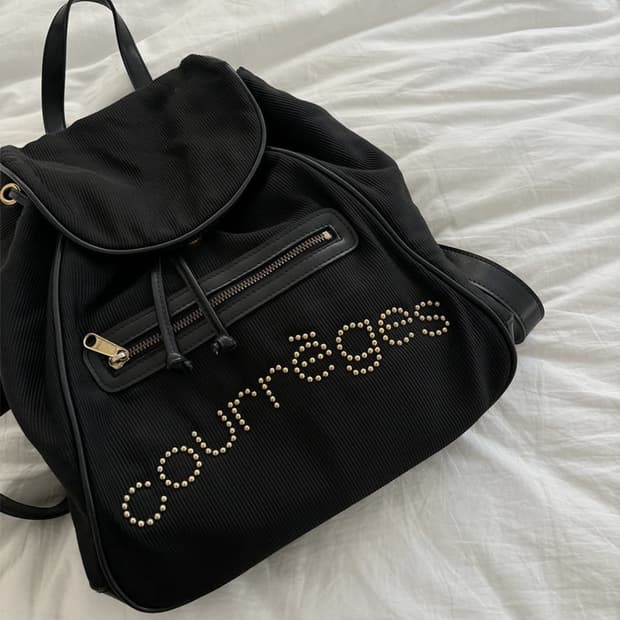 꾸레쥬 스터드 백팩 courreges