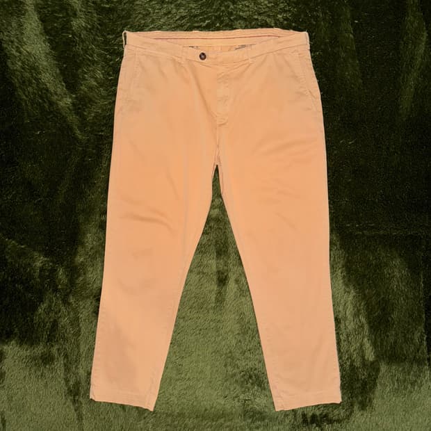 [38X32] 브룩스 브라더스 레드 플리스 코튼 트라우저 베이지