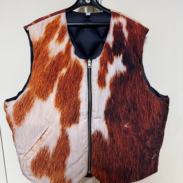 [L] 스투시 리버시블 베스트 패딩조끼