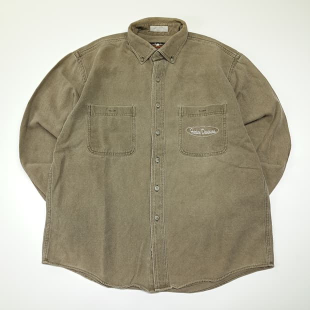 CL867 XL 할리데이비슨 90s 코듀로이 셔츠 남방