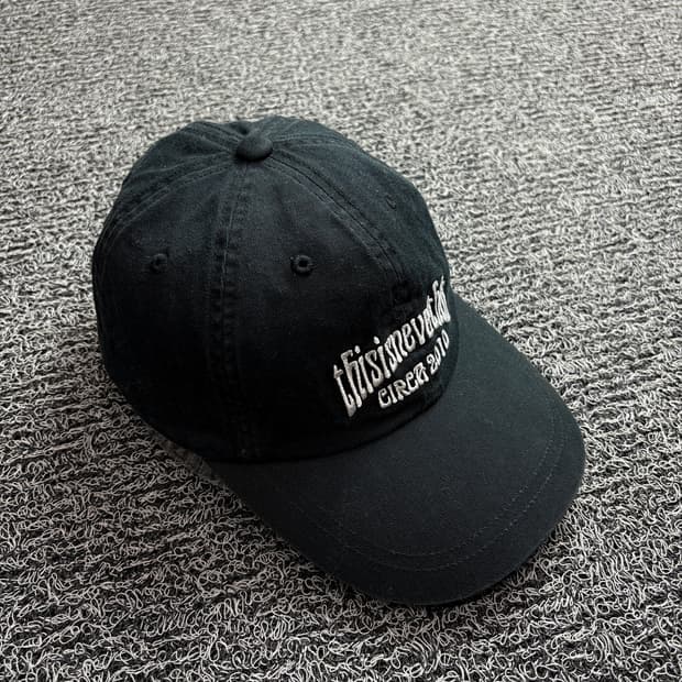 디스이즈네버댓 스펠아웃 빅로고 볼캡 블랙 2015