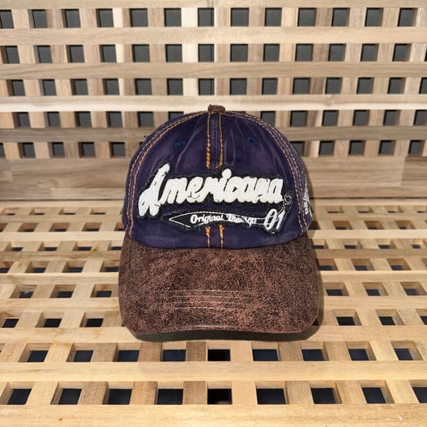 빈티지 페이딩 빅스티치 캡
