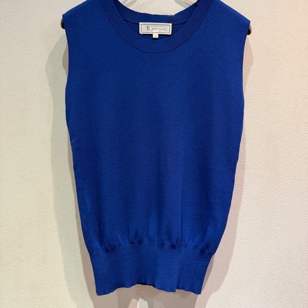 ROPE PICNIC Blue Sleeveless Knit