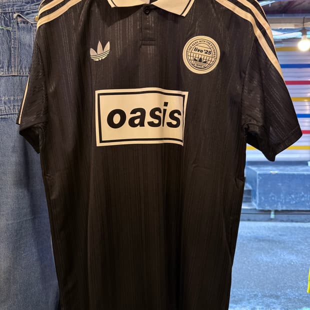 아디다스 x 오아시스 투어 자카드 져지 블랙