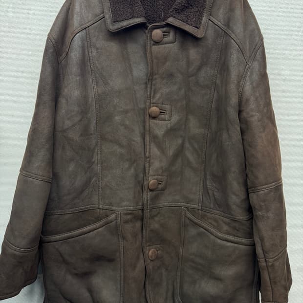 이태리 빨질레리 양가죽(안감양털) 무스탕 100(XL)