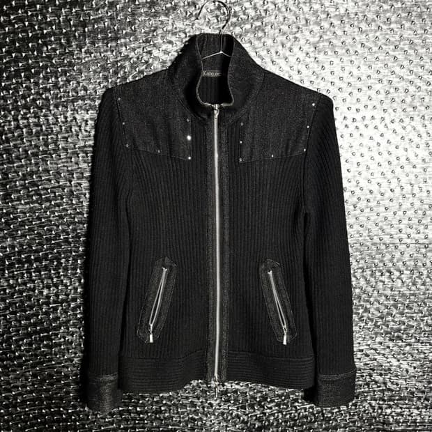 투웨이 비즈 니트집업