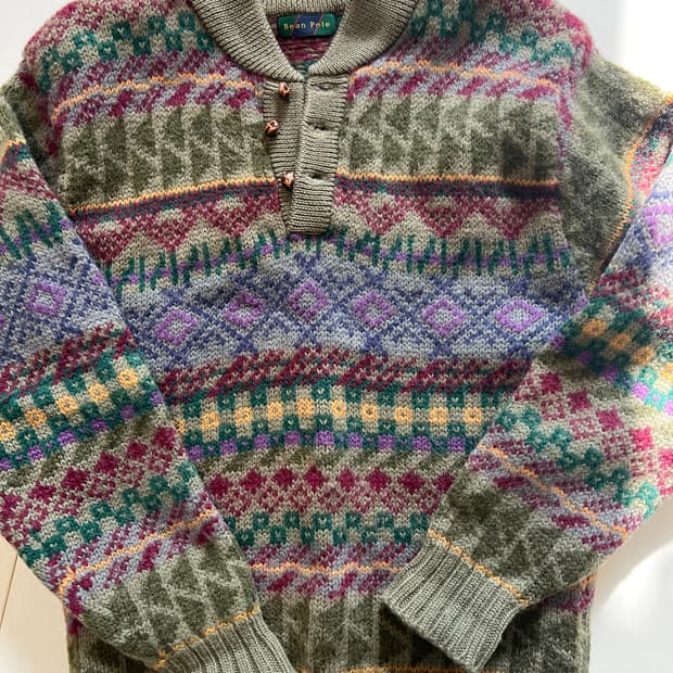 빈폴 페어아일 울 니트