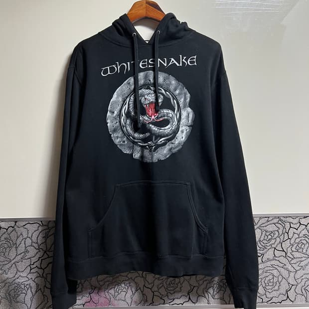00s 락밴드 화이트 스네이크 후드티