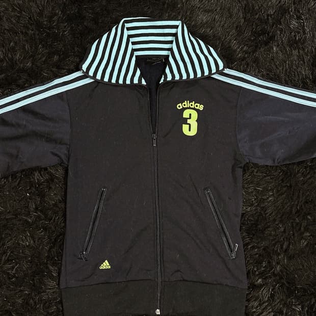 [adidas] 아디다스 빈티지 와이드카라 배색 저지 트랙탑 