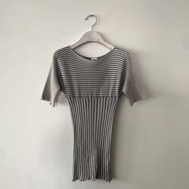 ARMANI COLLEZIONI cotton pleats knit