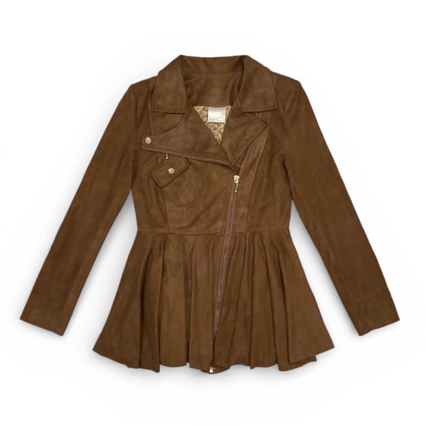 🍂 브라운 스웨이드 플레어 자켓