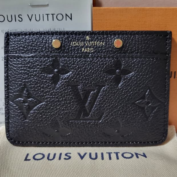 [1회착용/풀구성] 루이비통 앙프렝뜨 카드홀더 카드지갑 