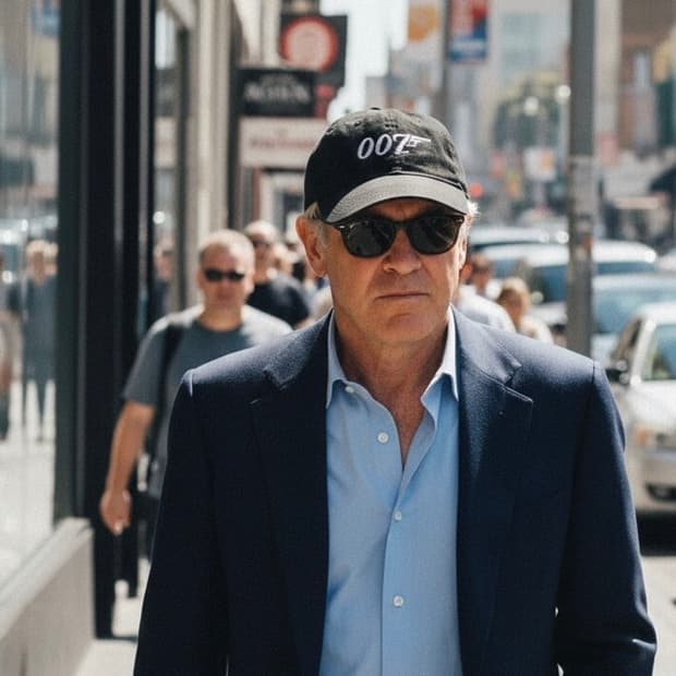 90s 007movie Headmaster vintage cap