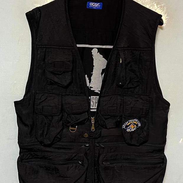 르까프 90s 남자 유틸리티 베스트 피싱조끼 블랙 춘추 L 100