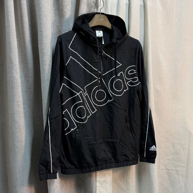 [L] 아디다스 빅로고 아노락 후드 바람막이 집업자켓