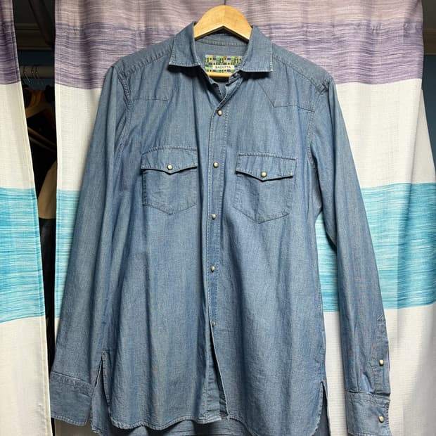 바구타 데님 웨스턴 셔츠 M

