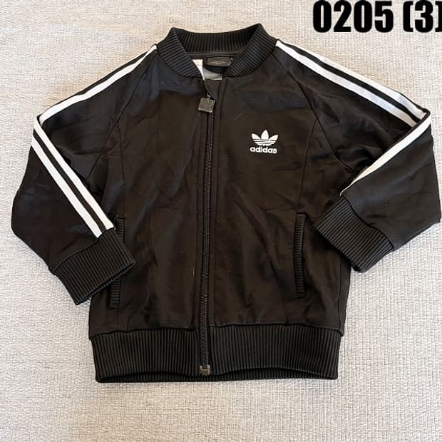 [36] 아디다스 키즈 블랙 삼선 져지 트랙탑 자켓 0205(3)