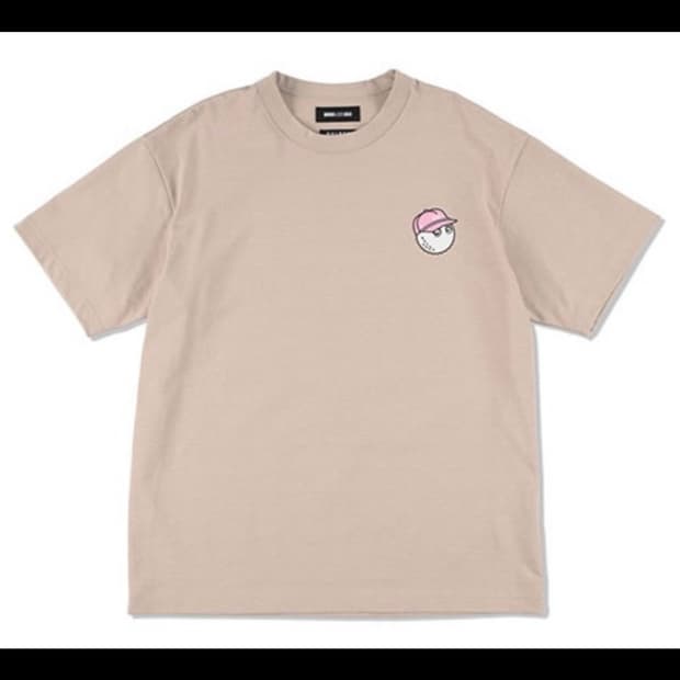 Malbon 말본 wind and sea 베이지 반팔 티셔츠 XL