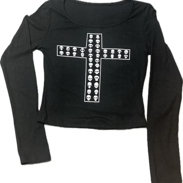 punk 펑크 스컬 롱슬리브