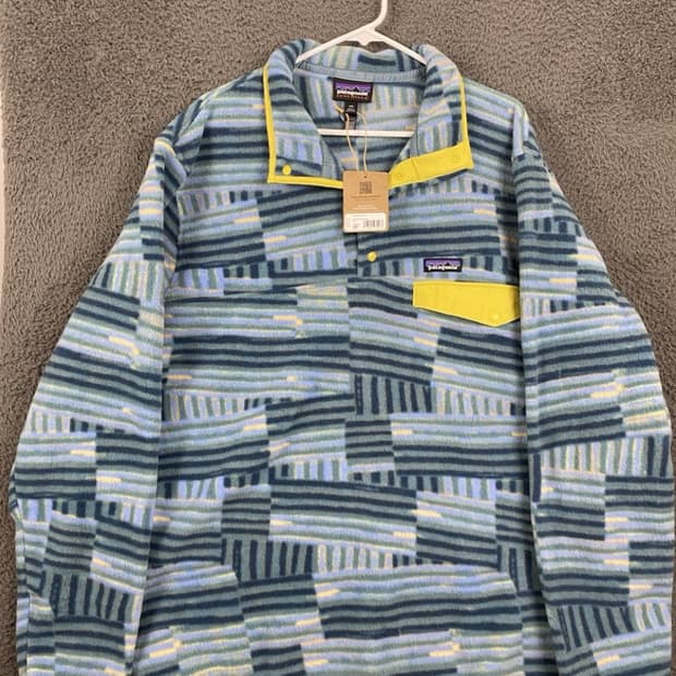 [S]파타고니아 신칠라 라이트웨이트 블루무늬