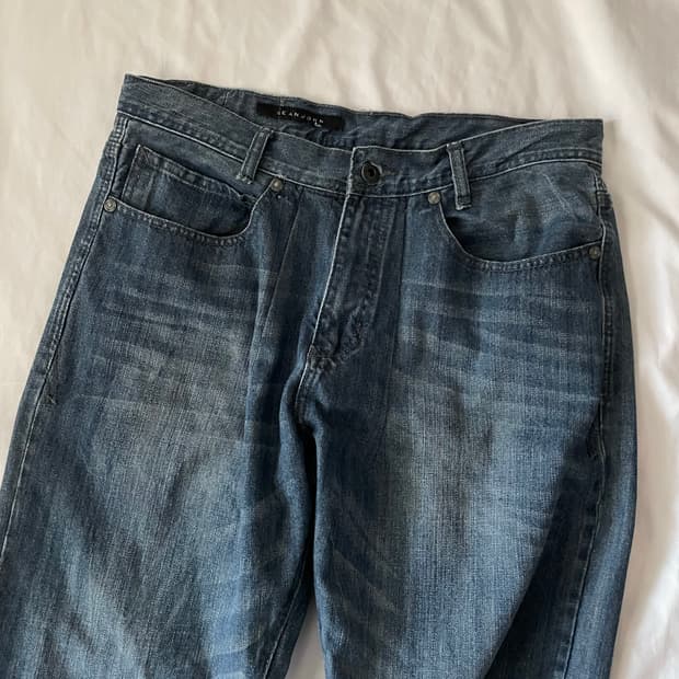 빈티지 y2k 션존 데님 와이드팬츠