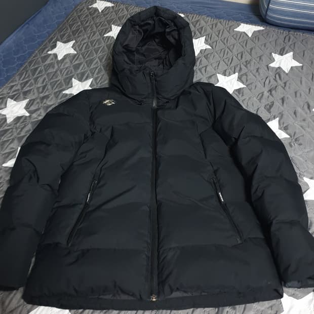 데상트 덕다운 패딩 블랙 (XL)