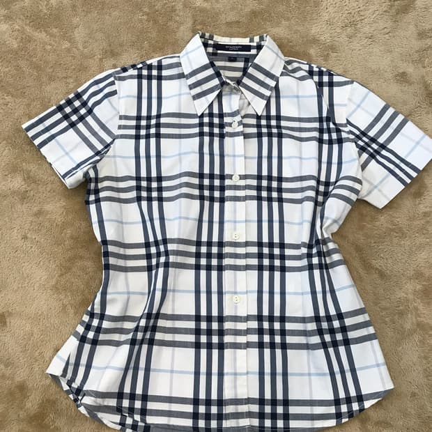 버버리 빈티지  체크 셔츠
