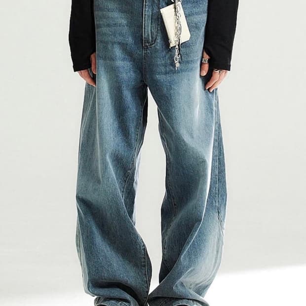 알렌느 와이드핏 데님팬츠