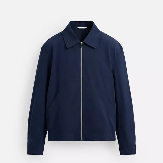 ZARA 자라 레귤러 핏 봄버 자켓 네이비 (100~105)
