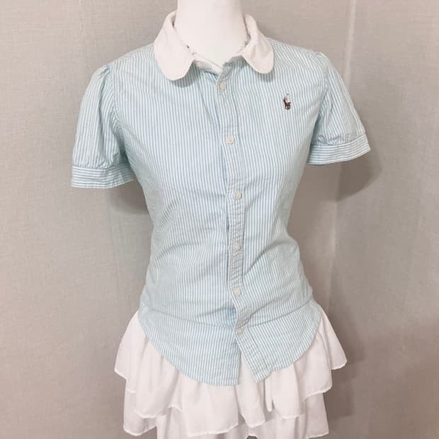 Polo Ralph Lauren 폴로 스트라이프 반팔 셔츠 🪽