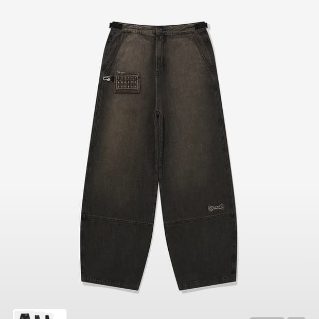 카락터 월렛 데님 팬츠 ( + 카락터 패치워크 지갑 포함)