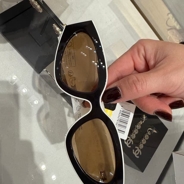 샤넬 투톤 선글라스 