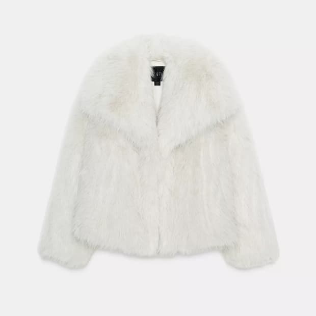 자라 ZW컬렉션 페이크 퍼 숏 코트 (새상품)