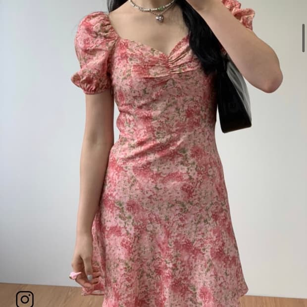 루루서울 마가렛 퍼프 미니원피스