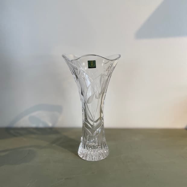 빈티지 일본 크리스탈 화병