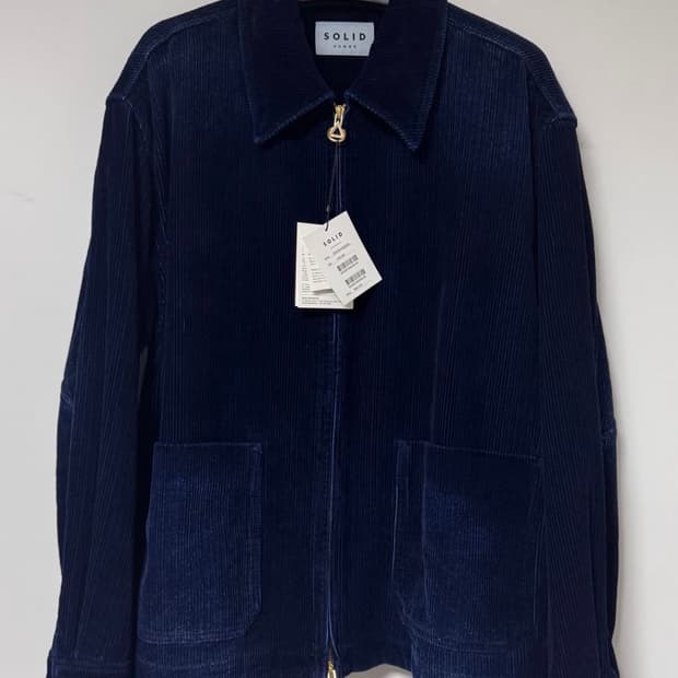 솔리드옴므 25시즌 네이비 코듀로이 자켓 48