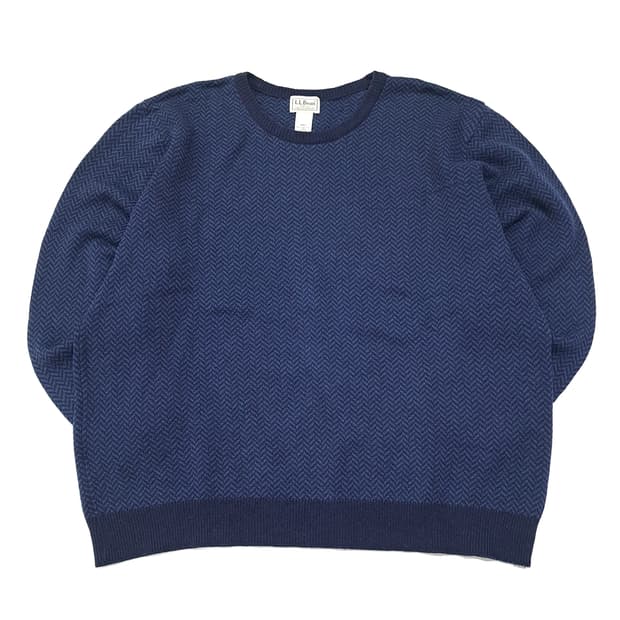 CL102 L 엘엘빈 램스울 버드아이 크루넥 니트