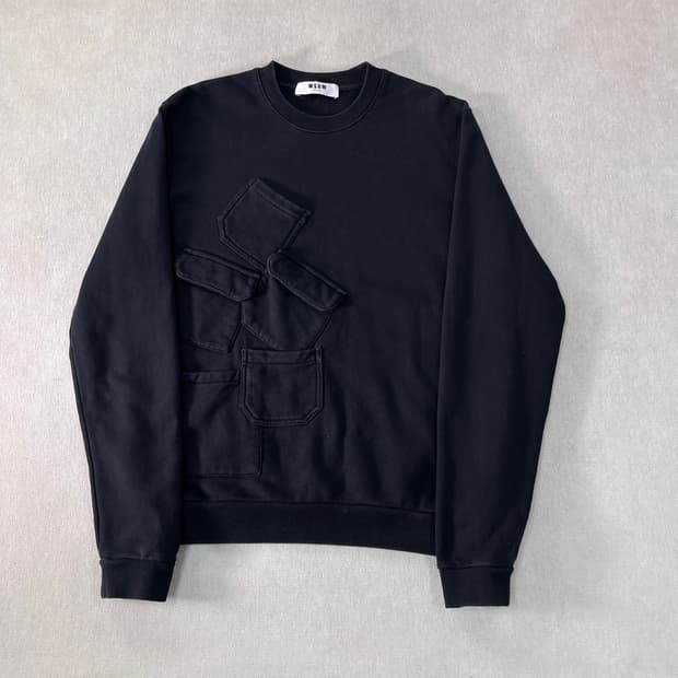 100 msgm 엠에스지엠 멀티 포켓 맨투맨