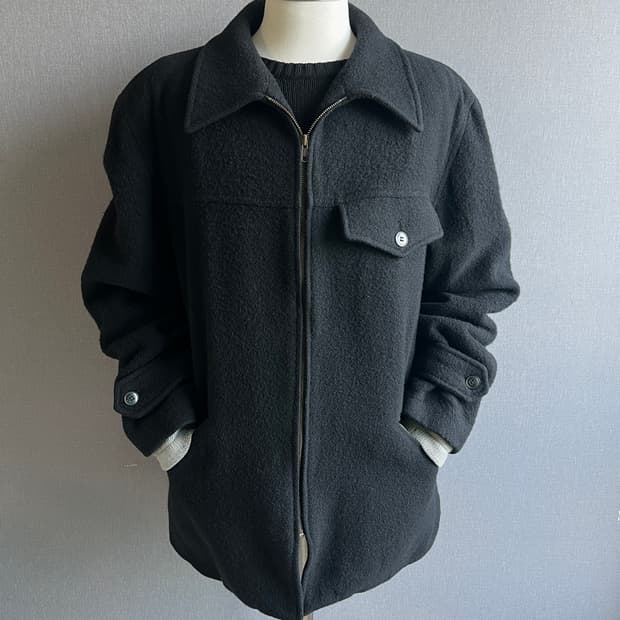 [XL] 90s 아네스베 옴므 울 하프 코트