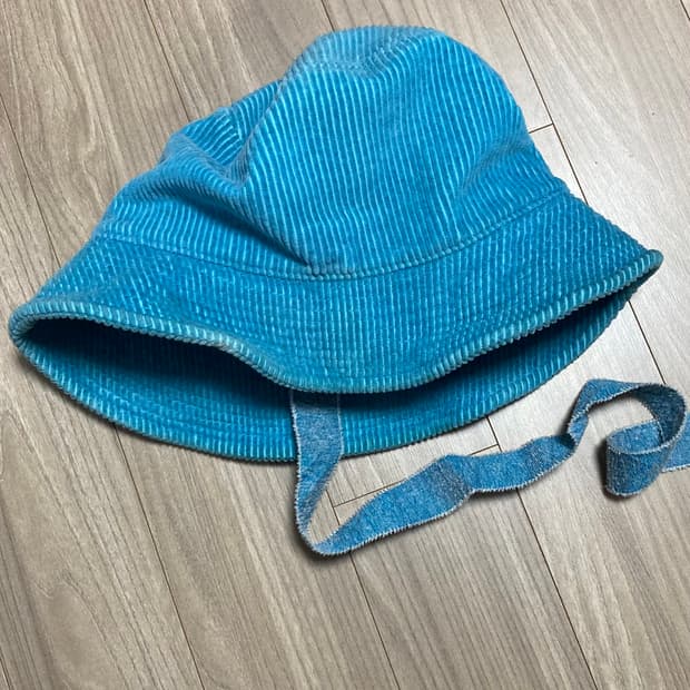 피스마이너스원 코듀로이 버킷햇 블루