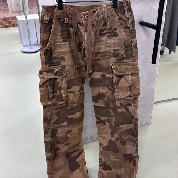 camo corduroy cargo pants
