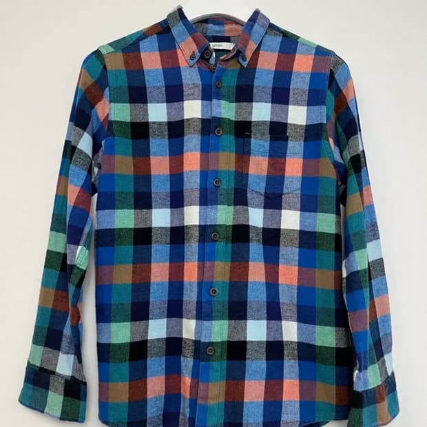 Graniph 멀티 체크 플란넬 셔츠